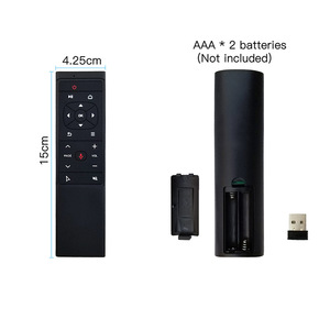 17 Keys 6-axis Gyroscope Customer <strong>Buy</strong> Two AAA Battery Local MT12 <strong>Remote</strong> Controls 2.4G Wireless Voice air Mouse Tv <strong>Remote</strong> Factory - Product Image 4