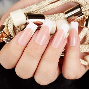 200 Pcs C Curve Nail <strong>Tips</strong> Half Cover Acrylic Clear Nail <strong>Tips</strong> Extra Long Straight Square Nail <strong>Tips</strong> - Product Image 3