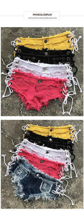 Mini Denim Hot Pants Cheeky Clubwear For Women