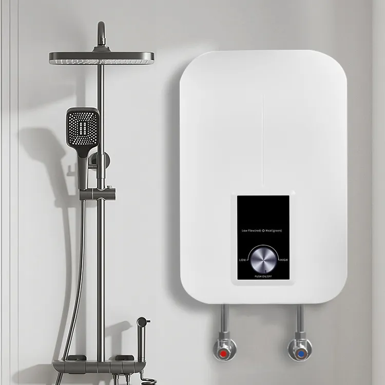 الحمام و المطبخ Tankless تسخين المياه الكهربائية المحمولة Waterheater البلاستيك Ce الحائط الكهربائية المحمولة سخان مياه 220