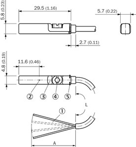 Funzione di uscita NC commutazione 1,000Hz frequenza di commutazione PNP tipo cilindro T-slot MZT7 sensore di prossimità modello MZT7-03VPO-KU0 - Product Image 4