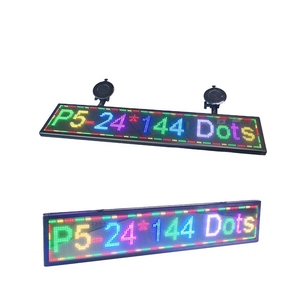 WIFI Mobile Phone Smart Control Car LED Display Taxi LED Screen Message Board e pubblicità Scrolling Running LED Car Display - Product Image 5