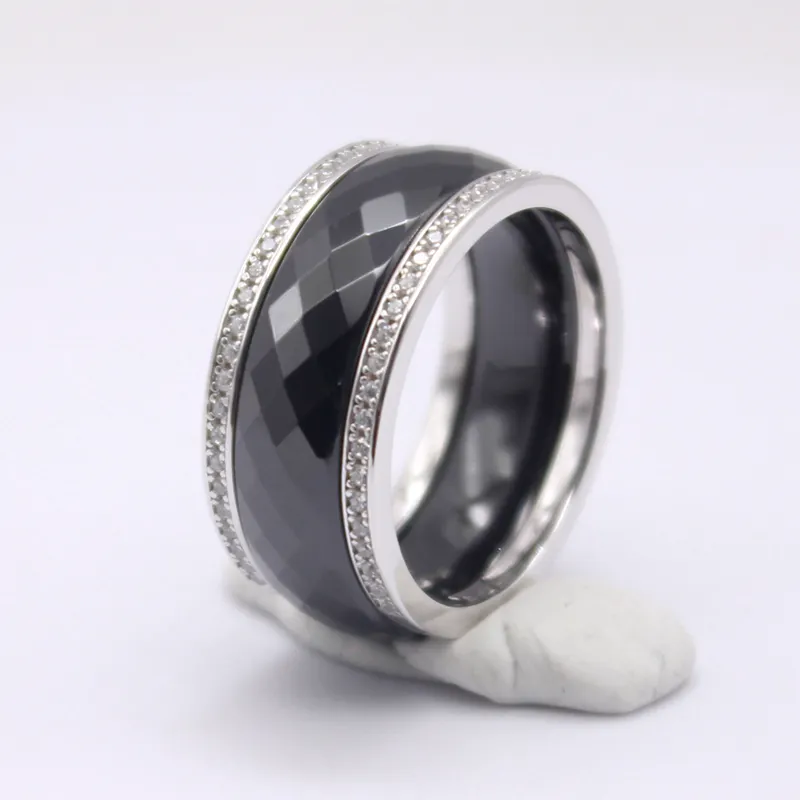 Gostar ultima moda italiana stile uomo fede nuziale anello 925 argento anelli in ceramica cina produttore di bande in argento Sterling Silver