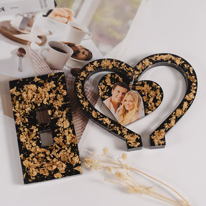 Tự làm pha lê thả keo Ins phong cách hình trái tim hình ảnh khung Mặt dây chuyền bánh công cụ với Silicone khuôn nhựa cho Epoxy khung ảnh - Product Image 5