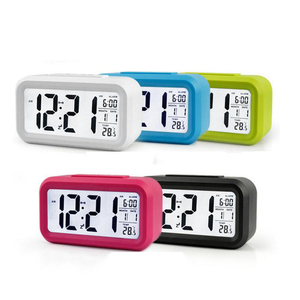 Digital Smart Alarm Clock Thermometer Calendar <strong>Display</strong> Snooze Table Desk Clock White Backlight Student Clock - Product Image 6