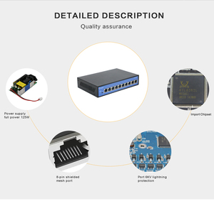 T-Shieldสวิทช์PoE 48Vกล้องIPใช้งานร่วมกับเครือข่ายที่ไม่ถูกการจัดการอีเธอร์เน็ตPoeสวิทช์ 250M 4 8 9 10 16 24 พอร์ตสําหรับHikvision - Product Image 6