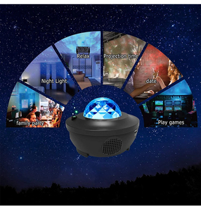 ナイトライトプロジェクター、BTスピーカー付きスターナイトライト、リモコンとタイマー付きスタープロジェクター - Product Image 6
