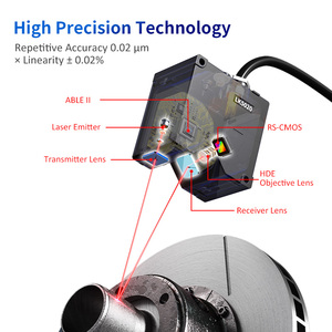 Hochpräziser FSD-LK-Serie Laser-Weg sensor Netzwerk-Port TCP/IP Serial Port RS232 Controller Optischer Sensor