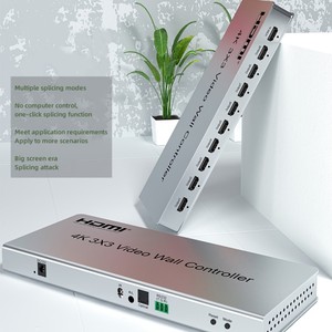 Controlador de pared de VIDEO 4K HDMI Salida HDMI 3x3 y 1 entrada para pantalla de empalme de 9 TV