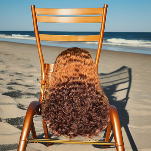 13x4 Roman xoăn sóng nước phía trước tóc giả siêu đôi vẽ 12A tóc con người Việt Nam mật độ 250% dài trong suốt Thụy Sĩ - Product Image 3