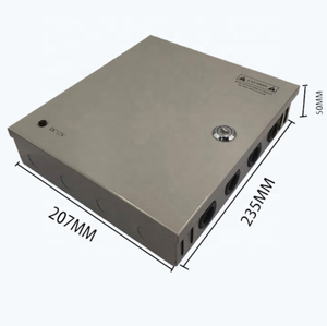 CCTV güç kaynağı 12V 10A 9CH 9 kanal güç dağıtım Metal kutu PTC sıfırlanabilir sigorta için gözetim kameraları (12V10A9CH-P) - Product Image 2