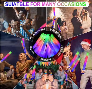 Bán buôn 48cm RGB <span class=keywords><strong>LED</strong></span> Đảng Wand <span class=keywords><strong>Foam</strong></span> Glow Sticks Light-Up <span class=keywords><strong>Stick</strong></span> cho đám cưới Ngày Valentine Diwali lễ Tạ ơn sự kiện - Product Image 5