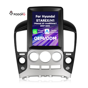 Podofo Android Car Stereo 9.7'' for <strong>Hyundai</strong> <strong>STAREX</strong>/H1 2007-2015 Wireless Carplay Android Auto <strong>GPS</strong> <strong>Wifi</strong> Hifi FM RDS OEM Autoradio - Product Image 1