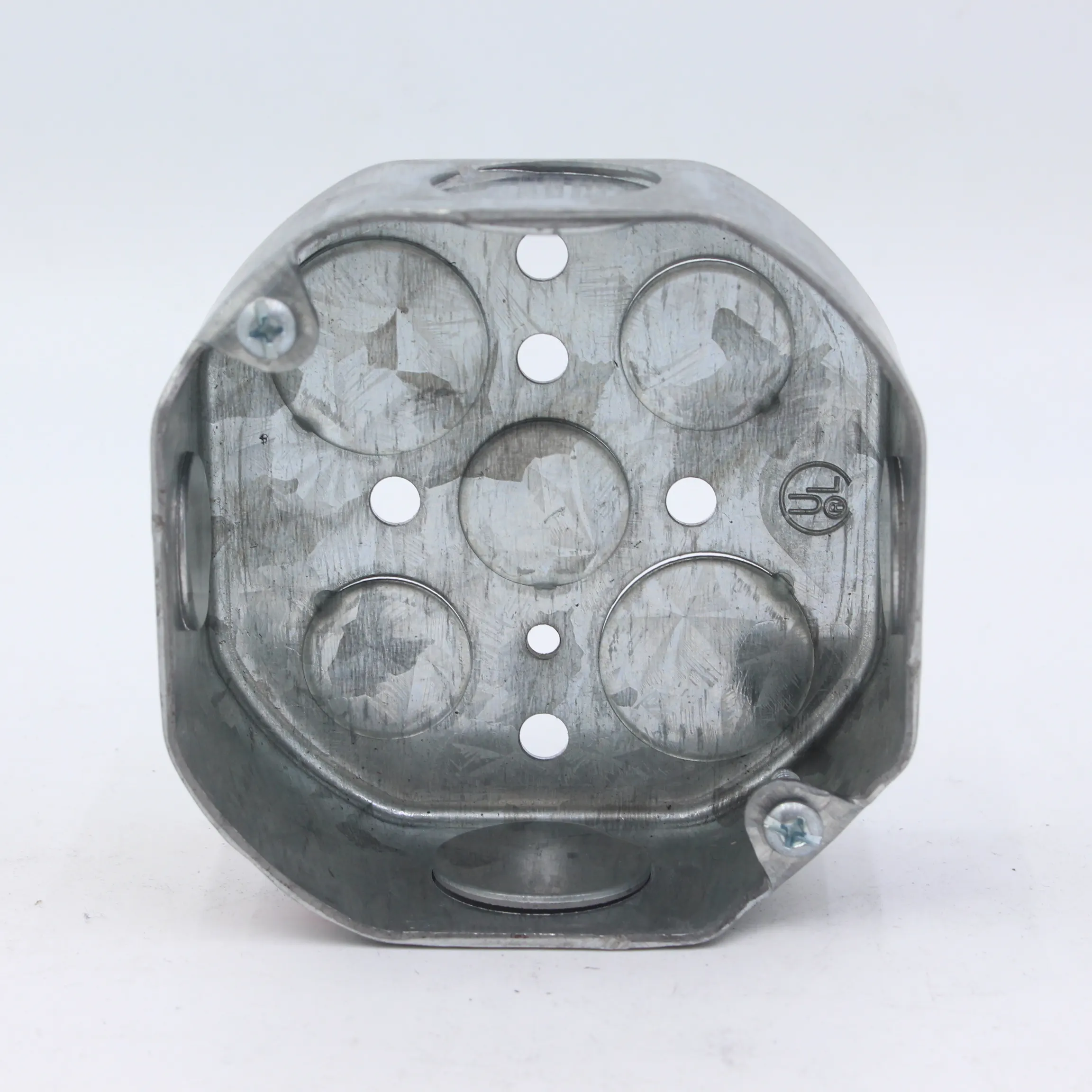 1-1/2\" Deep Galvanized Steel Octagon Junction UL IP54 Rated Factory Direct Metal Electrical Electronics Instrument Enclosure