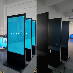 Interaktive 55 Zoll standkioske für LCD-Werbebildschirm Android Digital Signage Player CMS-Software Anzeigenprogramm