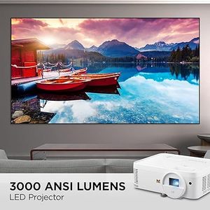 便携式Viewsonic LS510W办公会议视频投影仪，三色发光二极管光源WXGA分辨率为3000 ANSI流明 - Product Image 3
