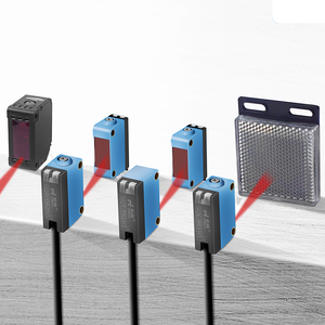 Sensore Ottico Quadrato JIMOU GQL-R61NS/GQL-R61PS 24V, 4PIN 2M, Interruttore Fotoelettrico a Riflessione Diffusa Regolabile - Product Image 1