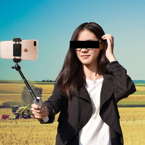 คู่อลูมิเนียมโทรศัพท์มือถือ2.4 "4.3" Clamp Mount 3 1/4 "รูยึดสำหรับขาตั้งกล้อง Selfie Stick - Product Image 5