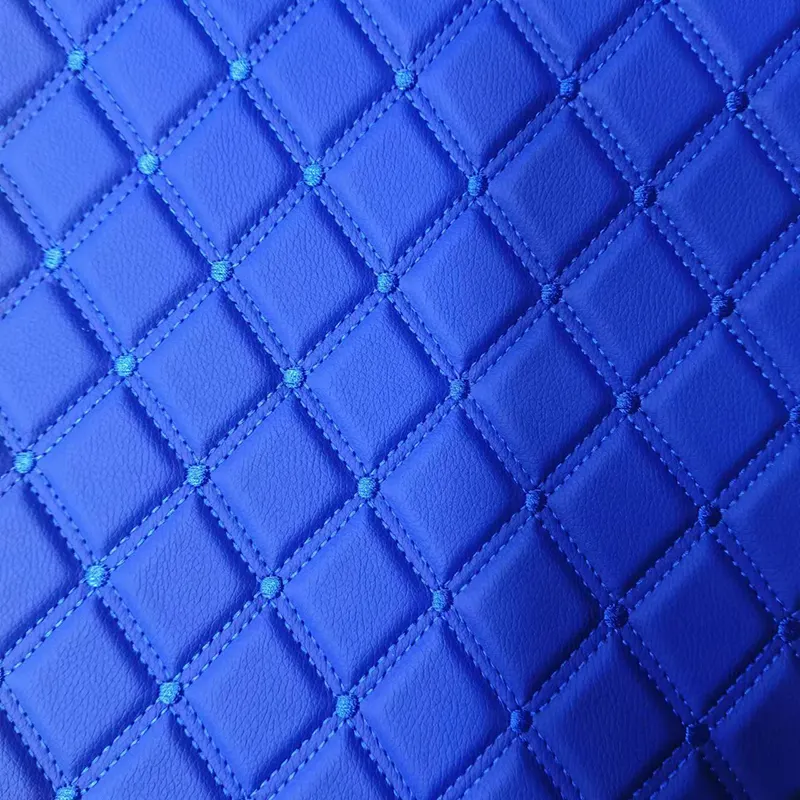 Hot thêu Faux Leather bông PVC PU da với bọt tốt cho sofa đồ nội thất xe Ghế