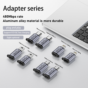 <strong>USB</strong> <strong>C</strong> to <strong>Micro</strong> <strong>Adapter</strong> Mini <strong>USB</strong> <strong>Adapter</strong> <strong>Type</strong>-<strong>C</strong> Female to for 8Pin Male Phone <strong>Adapter</strong> Support Charging Transfer - Product Image 3