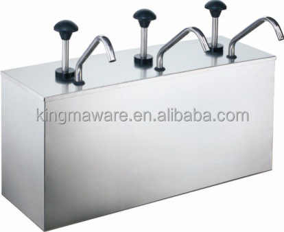 1/2/3 Heads Stainless Steel Ketchup Kfc Sauce Dispenser With Pump
