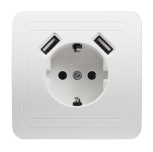 Enchufe estándar alemán con 2 USB - Product Image 1