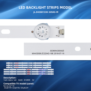 JL.D43081330-349AS-M Backlight <strong>Led</strong> Tv 43 Inch Tv Backlight Strip 8LED 3V <strong>LED</strong> Backlight LB1035-<strong>1036</strong> 810mm - Product Image 6