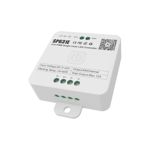 SP631E SP632E SP633E SP634E SP635E BT RF 2,4G Música PWM Controlador LED de un solo color CCT RGB RGBW RGBCCT 6A/Canal 12A Max 5-24V - Product Image 2