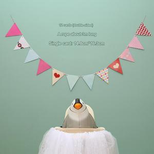 Banderín Bunting Banner Bandera Triángulo colorido para Baby Shower Fiesta de bienvenida - Product Image 6