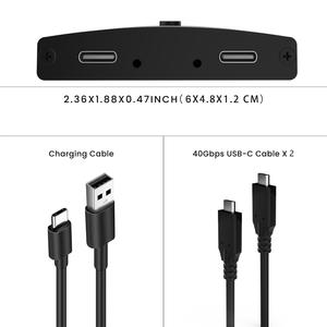 SYONG 8K双方向USB Cスイッチャー2 in 1 Out USB Cスイッチ2ノートパソコン用シェア1デバイスサポート8K6 0Hz/ 4K120Hzビデオ - Product Image 6
