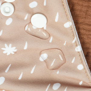 Happy Flute Waterproof Suede Cloth Inner Pocket <strong>Diaper</strong> Reusable PUL <strong>Outer</strong> Infant Cloth Nappy Fit for 3-15 kg Newborns - Product Image 5