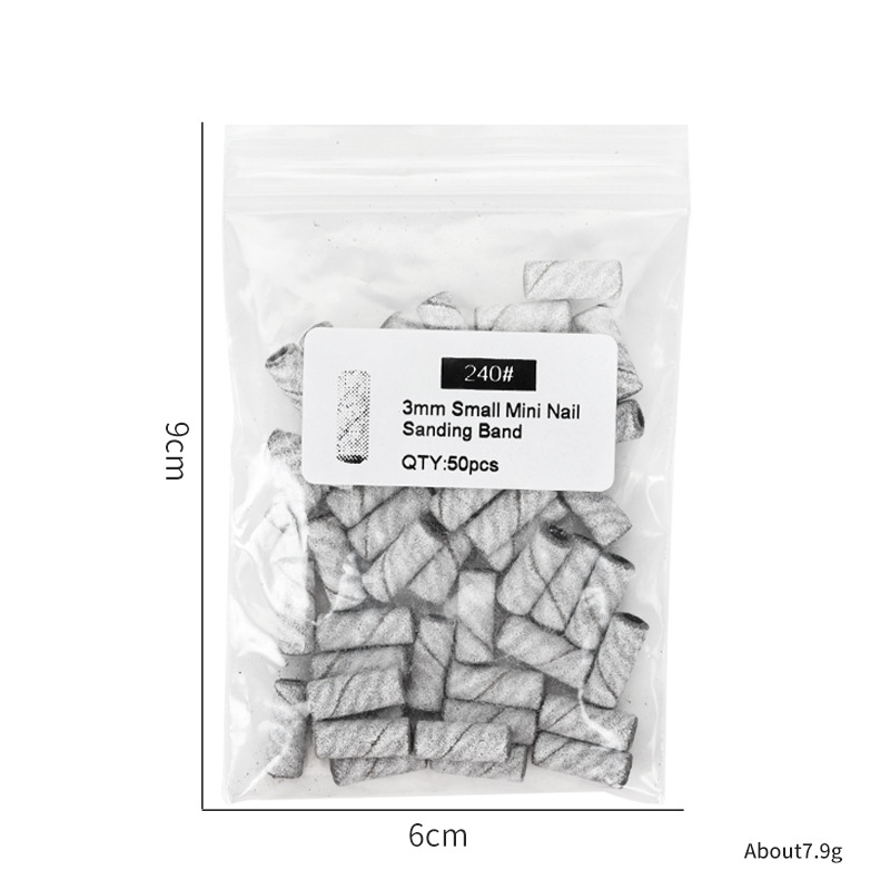 50pcs white small size sand ring bag 240#(without bearing)