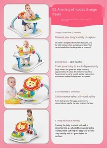 2023 New Model <strong>Multi</strong> <strong>Functional</strong> Learning Toys 4 in 1 Activity Baby Walker and <strong>Table</strong> - Product Image 4