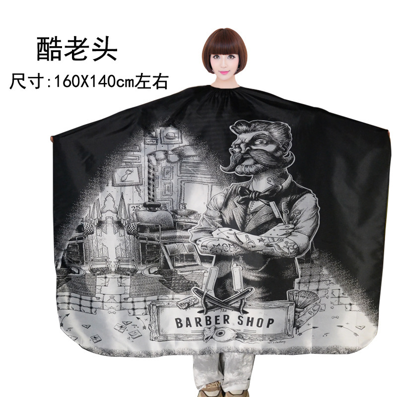 Cool old man wrap cloth
