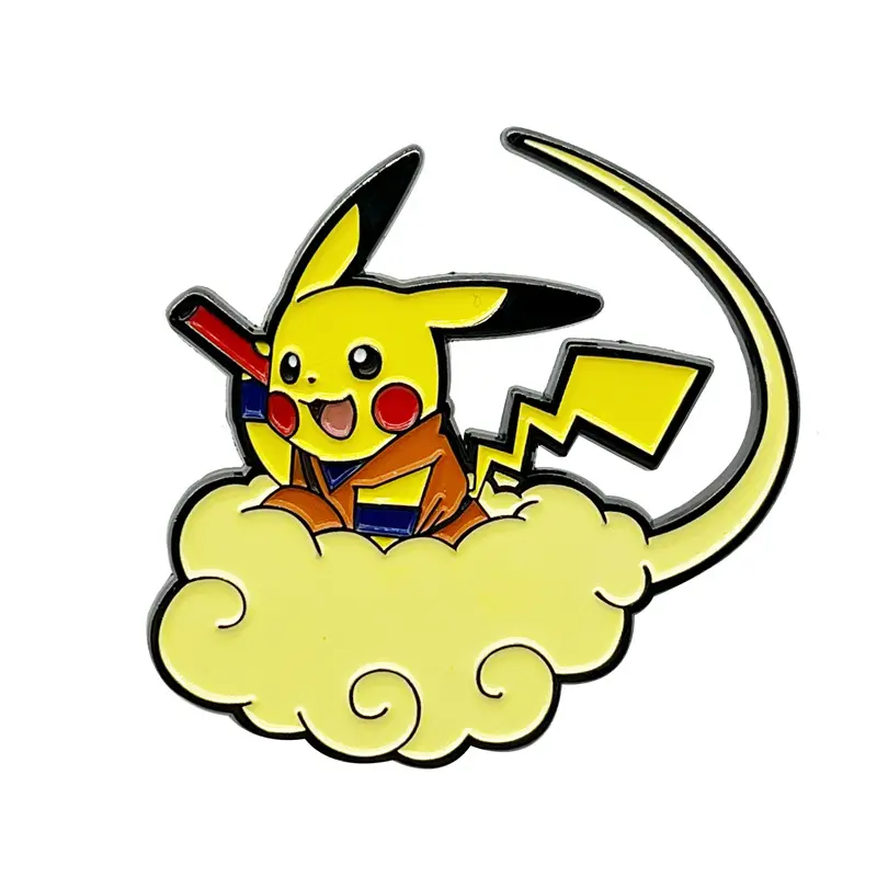 Anime Pika chu Pins medalha especial bonito anime anima Emblemas Botão broche pinos esmalte duro camisa lapela pin broches mulheres homens