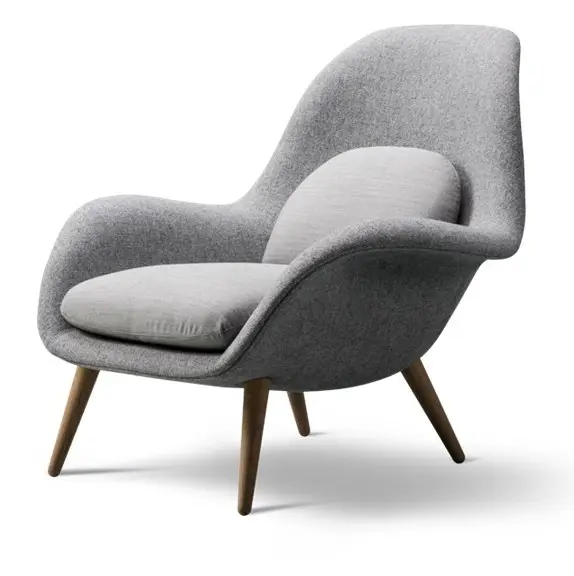 Đương Đại Ý Phong Cách Thiết Kế Không Gian Phòng Khách Hiện Đại Trang Chủ Nội Thất Giải Trí Sợi Thủy Tinh Swoon Lounge Chair