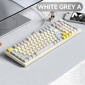 Wired Ergonomic Backlight RGB 97% Custom <strong>Computer</strong> Switches Mini USB Backlit Wired Mechanical Gaming <strong>Keyboard</strong> - Product Image 3