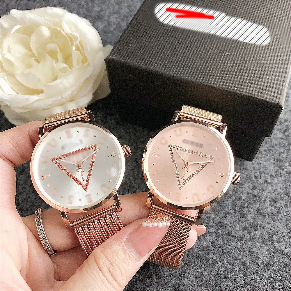 Venta al por mayor de marcas famosas de moda Feminino reloj mujer señoras relojes de pulsera de cuarzo para mujer