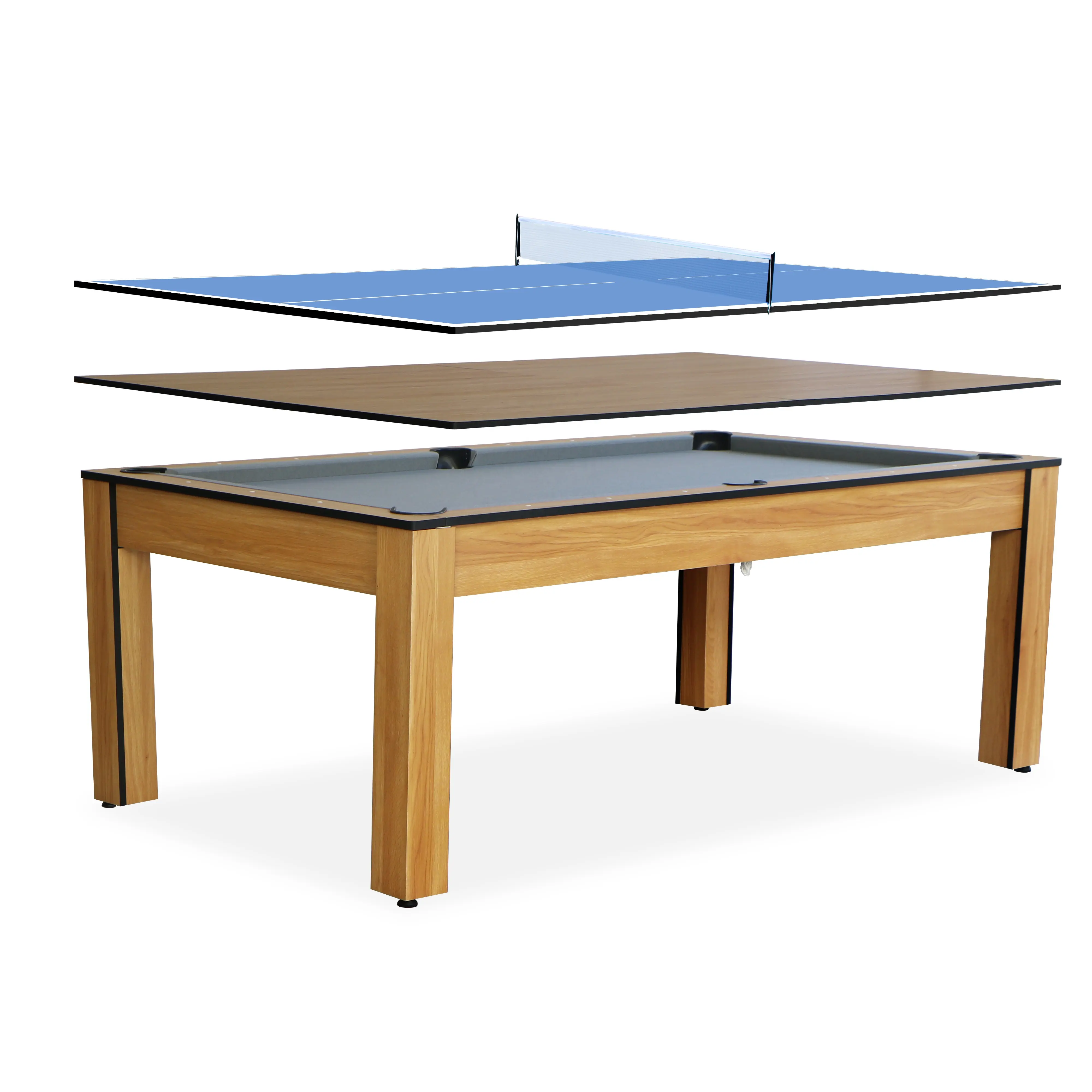 PopularデザインHome ue Modernスタイル2で1 BilliardテーブルダイニングトップPool Table