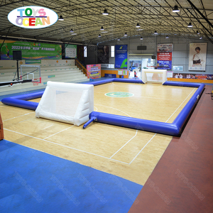 Pro Inflatable Football Field Arena Soccer Pitch Training Field Multiplayer Game Bounce <strong>Free</strong> Kick Fun - Product Image 1