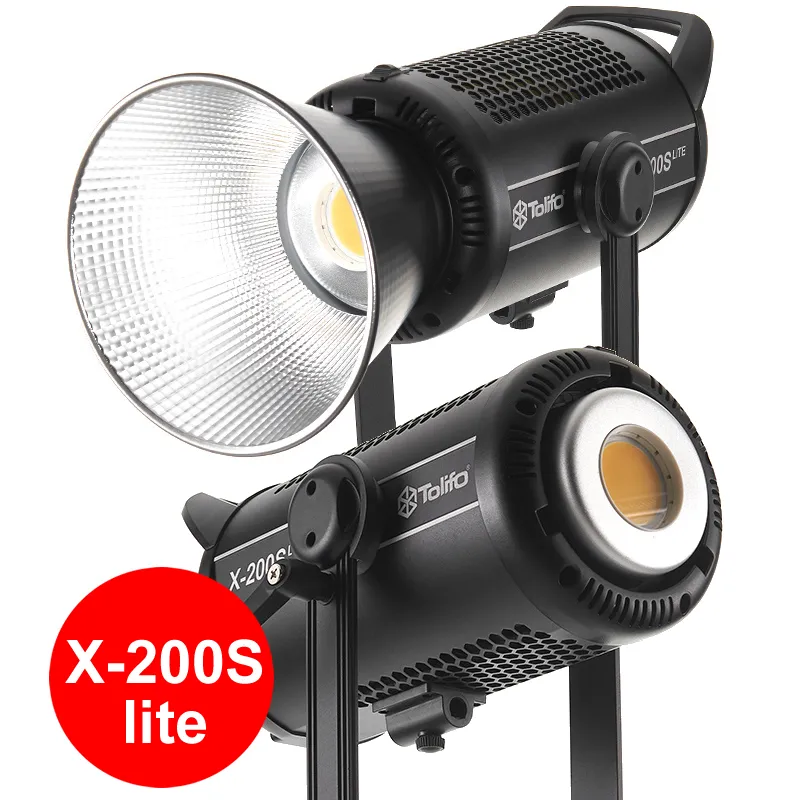 Tolifo X-200S Lite ánh sáng ban ngày video ánh sáng Quay phim 215W COB LED chiếu sáng liên tục cri97 ứng dụng điều khiển Studio livestream nhiếp ảnh