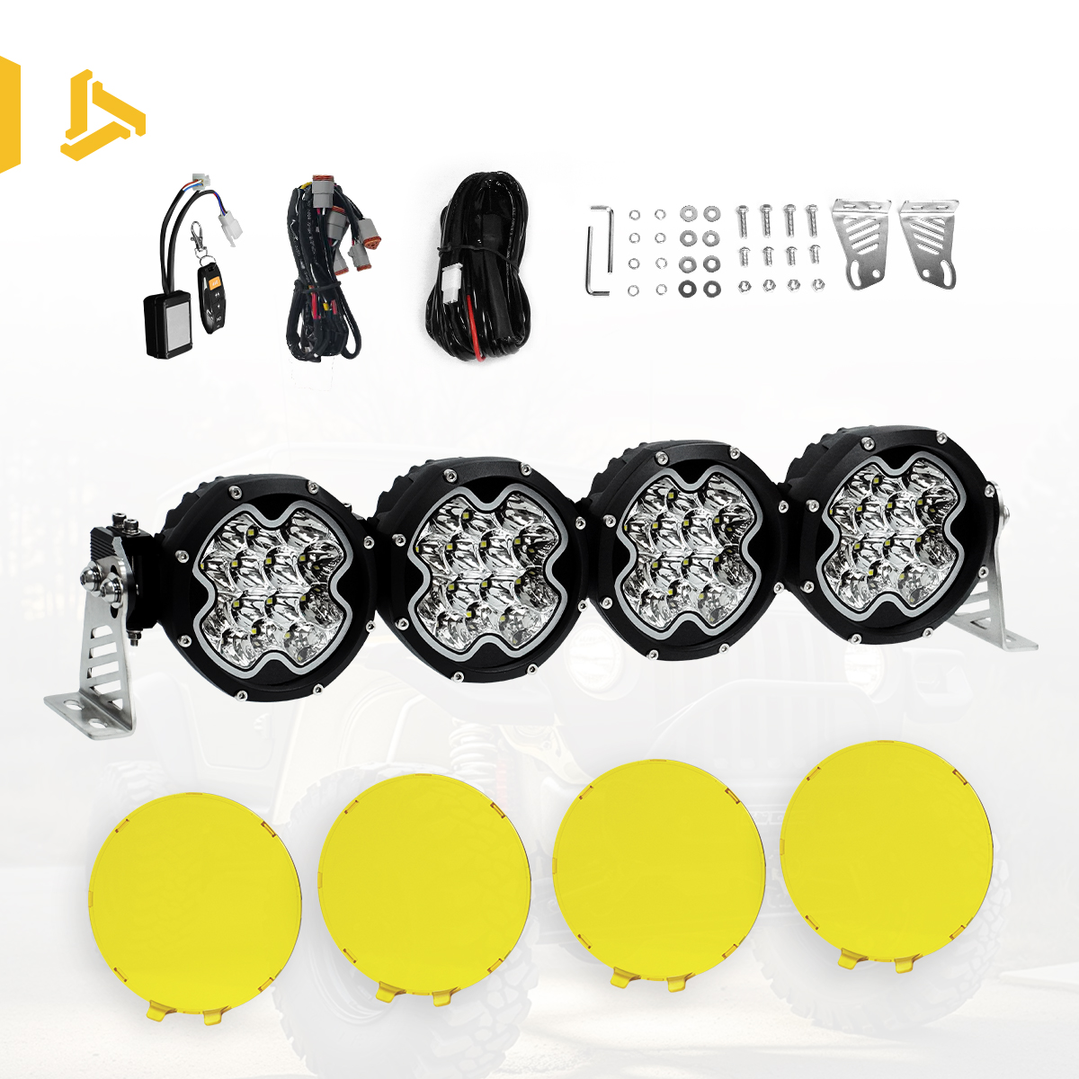 Kit de barre lumineuse (couvercle jaune)