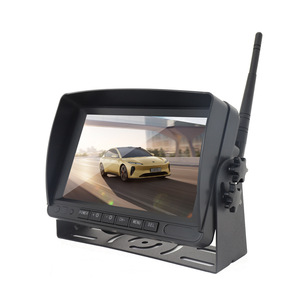 Cámara de monitoreo de marcha atrás inalámbrica 7 pulgadas de alta definición 720P Digital inalámbrico AHD pantalla retrovisor Kit de sistema de marcha atrás