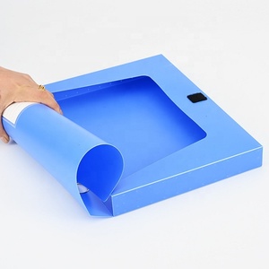 AFFISURE a 4尺寸Pp纯色高品质可折叠文件盒塑料文件盒办公文具文件夹 - Product Image 3