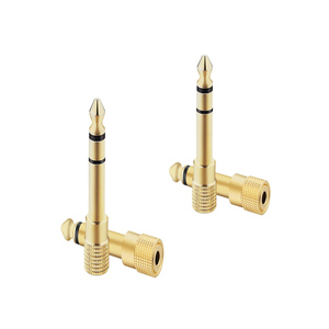 Audio Jack Connectors Custom Gold 1/4&quot; <strong>6.5</strong> / 6.35Mm to 3.5Mm Plug Stereo Audio Headphone <strong>Screw</strong> Audio Electronics Parts - Product Image 3