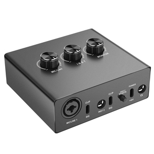 USB <strong>Audio</strong> <strong>Interface</strong> <strong>16</strong> Bit /48 kHz True Stereo Sound Card 1x XLR/TRS 1x 1/4&quot; 2X RCA USB for PC/Win/Mac Recording Sound Cards - Product Image 2