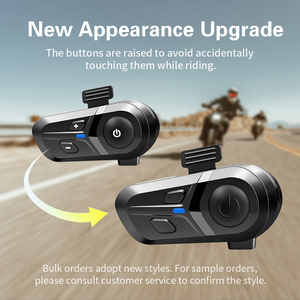 Bluetooth 5,3 OEM motocicleta Bluetooth malla sistema de intercomunicación motocicleta Bluetooth auriculares para casco - Product Image 6