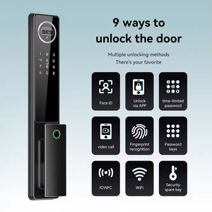 Vendita globale TUYA Smart Lock elettronico automatico 4D riconoscimento facciale Video intercom RFID Password per impronte digitali Smart serrature porta - Product Image 3