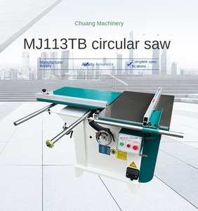 Endüstriyel ağır Harvey masa testere ahşap kesme makinesi yatay dairesel sürgülü masa ahşap için çekirdek Motor gördüm - Product Image 5