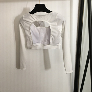 Al新款健身瑜伽套装高品质长袖健身房套装女性品牌户外跑步腰部弹力打底裤中号运动服